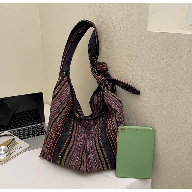 Retro Ethnic Canvas Shoulder Crossbody Bag - Large Capacity Backpack Handbag (2025)