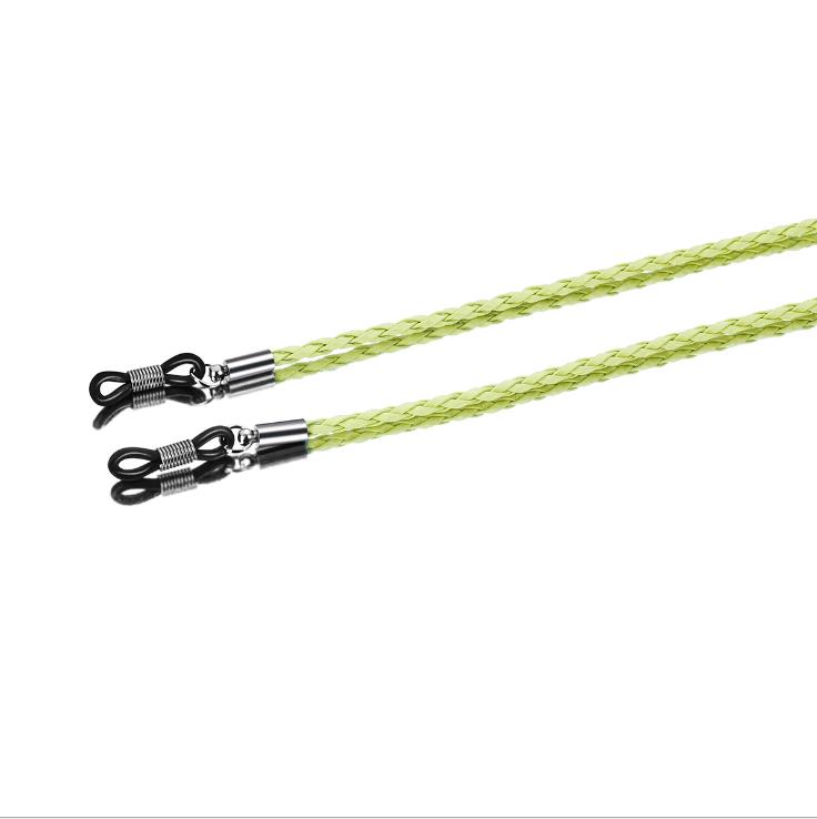 Corda Spessa a Torciglione in Pelle per Occhiali da Sole Catena per Occhiali Intrecciata Cordoncino per Occhiali Sport All'Aria Aperta Antiscivolo Accessori per Occhiali