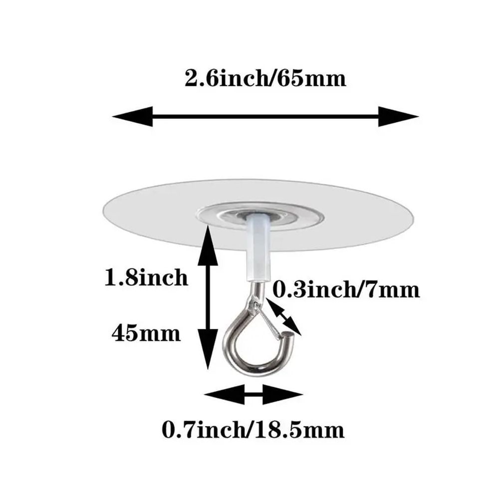 

Многофункциональный самоклеящийся потолочный крючок, вешалки для растений, воздушные шары, колокольчики прозрачный