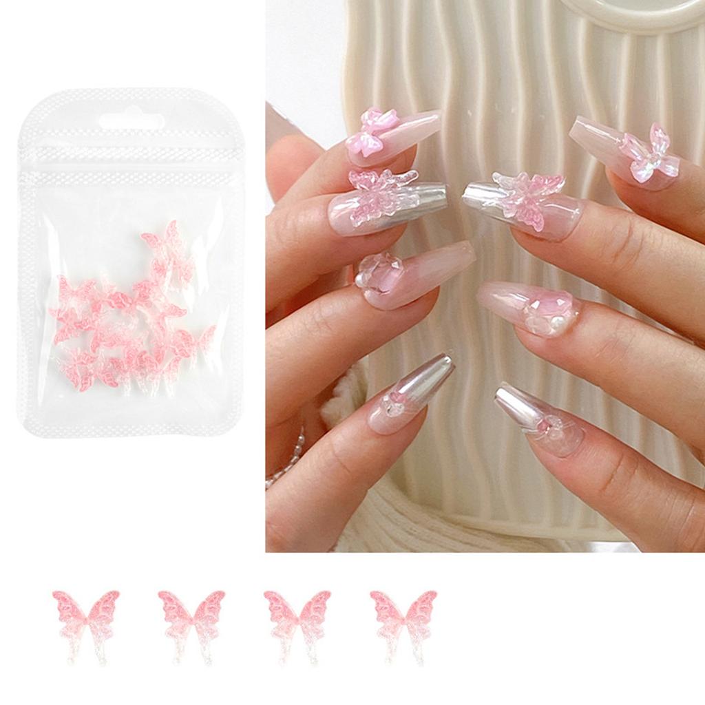 Stilvolle 3D Schmetterling Nagelanhänger Einzigartige Nagelkunst Nagelkunst Dekorationen für personalisierte Maniküren