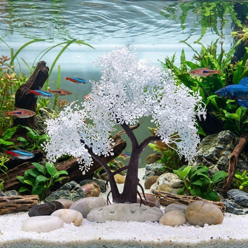Realistic Cherry Blossom Tree Plastic Landscape Tree Beautiful Artificial Plant  Home Ornaments