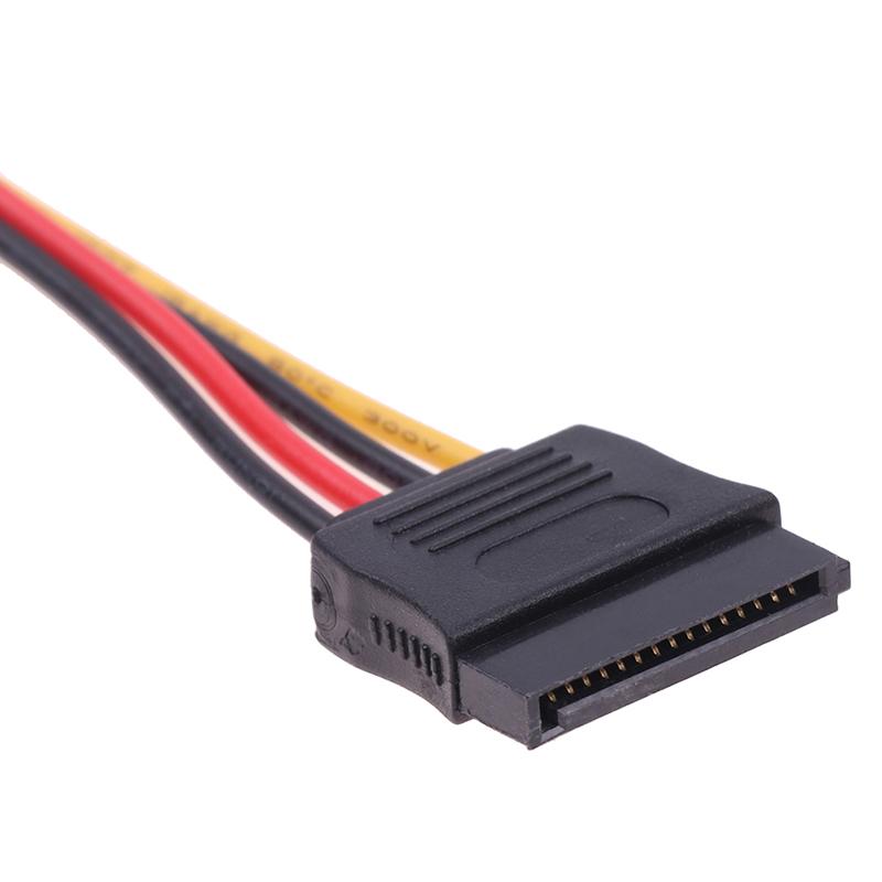 4Pin To 1 Or 2-Port Sata Power Cable For Hikvision Dahua Mini Vcr Recorder 25Cm