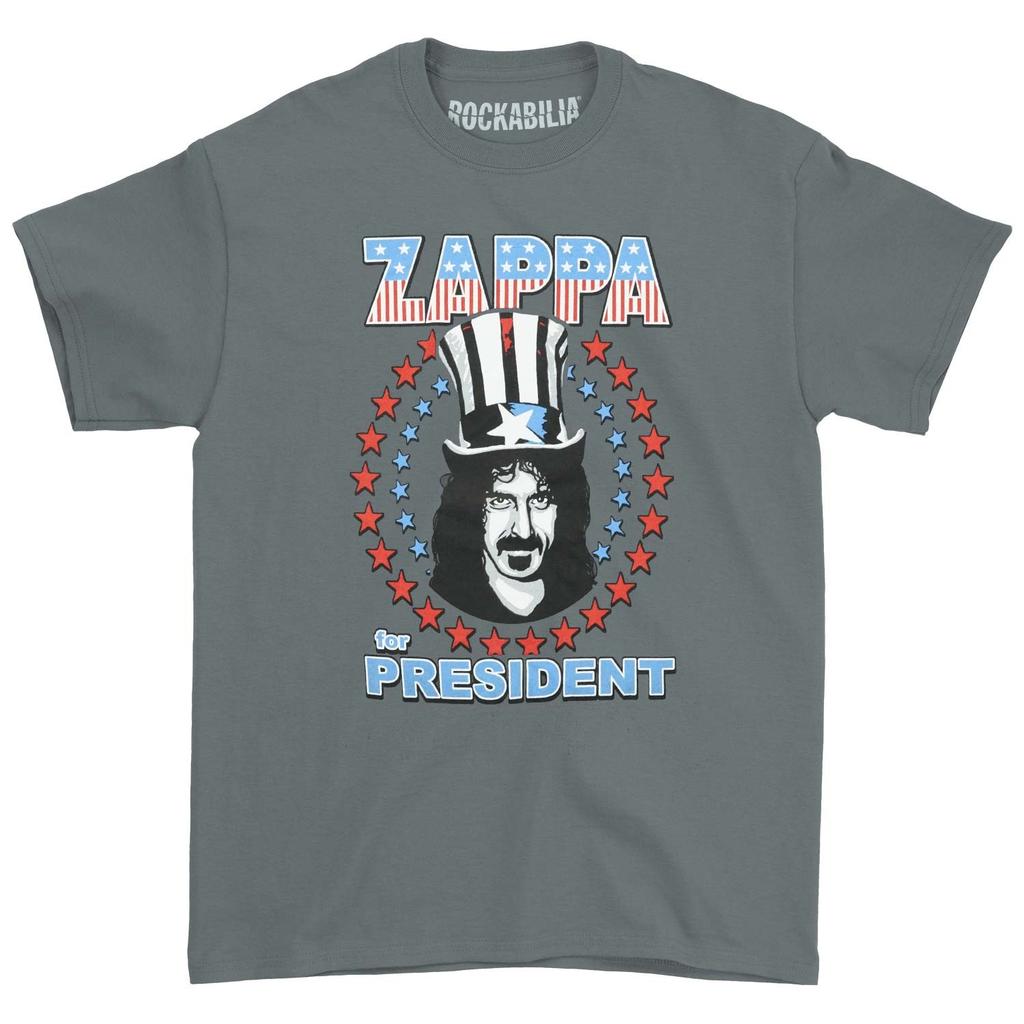 Herren Frank Zappa Für Präsident - Star Spangled T-Shirt Herren Damen T-Shirts Oberteil Heavy Metal