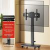Mobile TV Stand with Wheels, Adjustable 360° Rotation, and Universal TV Mount for Horizontal & Vertical Screens