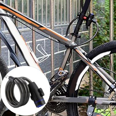 Bike Lock Heavy Duty Bicycle Lock Set with Rust Resistant Steel Wire Chain LocksFolding Bike Electric Scooter Safety Padlock