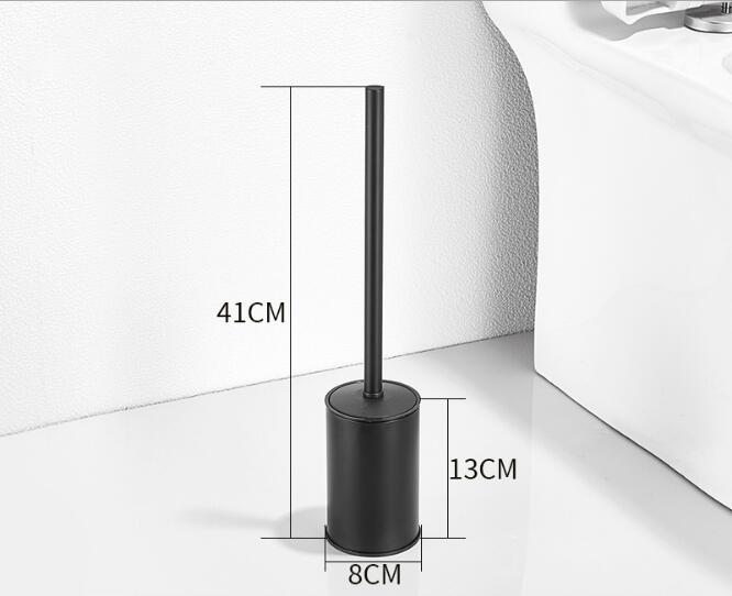 

Золотой держатель для туалетной щетки с щеткой из нержавеющей стали 304, никель/черный, набор держателей для чистки туалета в ванной