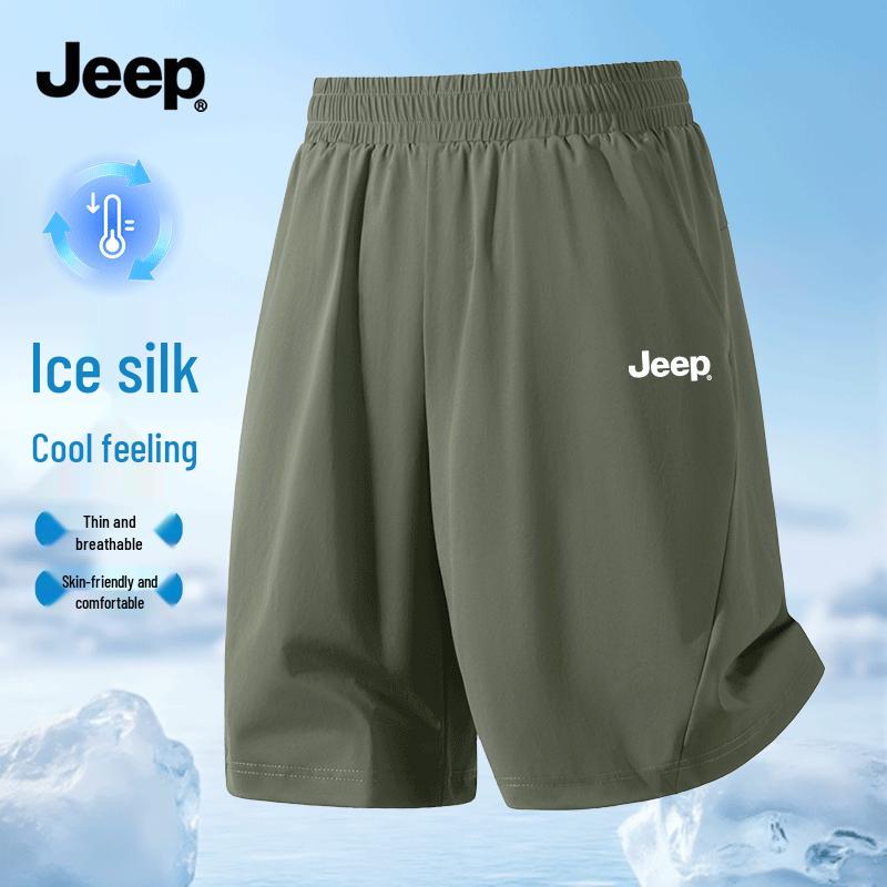 JEEP Men's Summer Ice Silk Casual Shorts