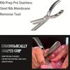 Rib Prep Pro Rib Membrane Remover Tool Guide Trimming Peeling Ribs Membrane Remover Grilling Tools BBQ Rib Preparation Tool