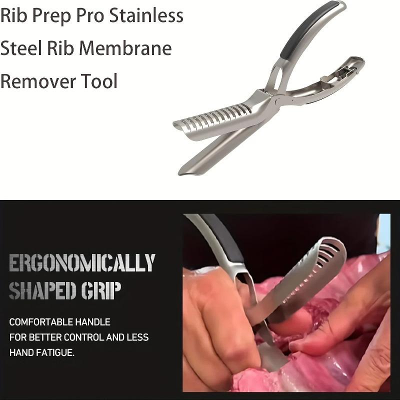 Rib Prep Pro Rib Membrane Remover Tool Guide Trimming Peeling Ribs Membrane Remover Grilling Tools BBQ Rib Preparation Tool
