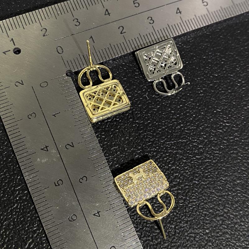 Elegant Korean Style Mini Hoop Earrings with Full Diamonds for Women - Simple, Versatile, and Fashionable