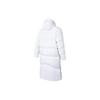 Anta Training Series Solid Color Zipper Hooded Long Sleeve Down Jacket Men Outerwear Pure-White 952347905-4