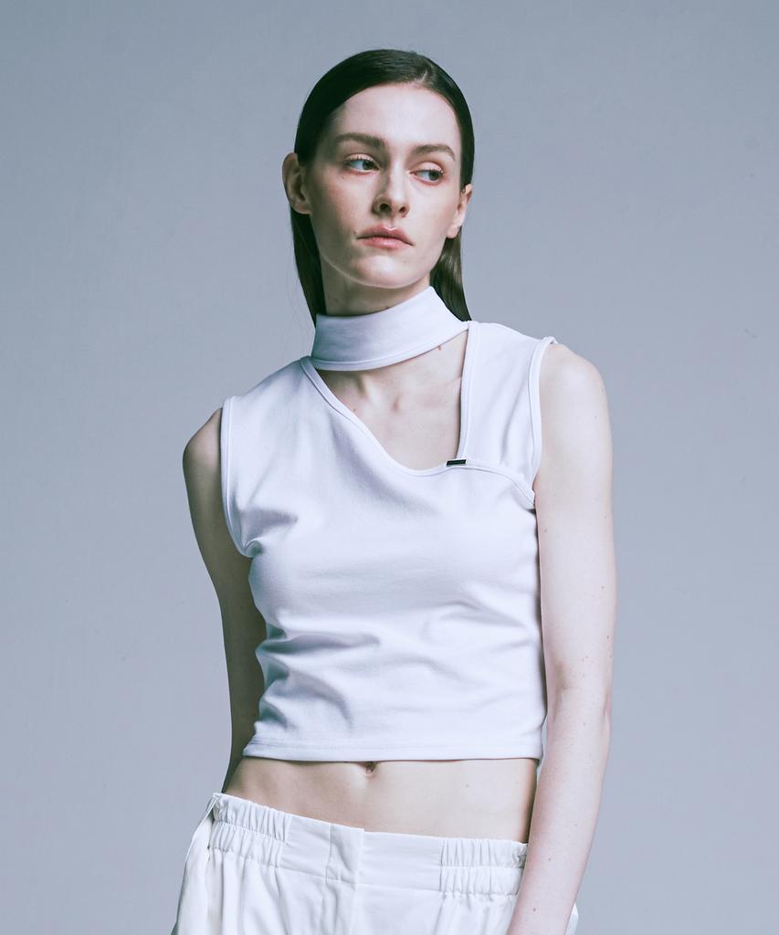 SSY Bermuda Back String Halter Neck White