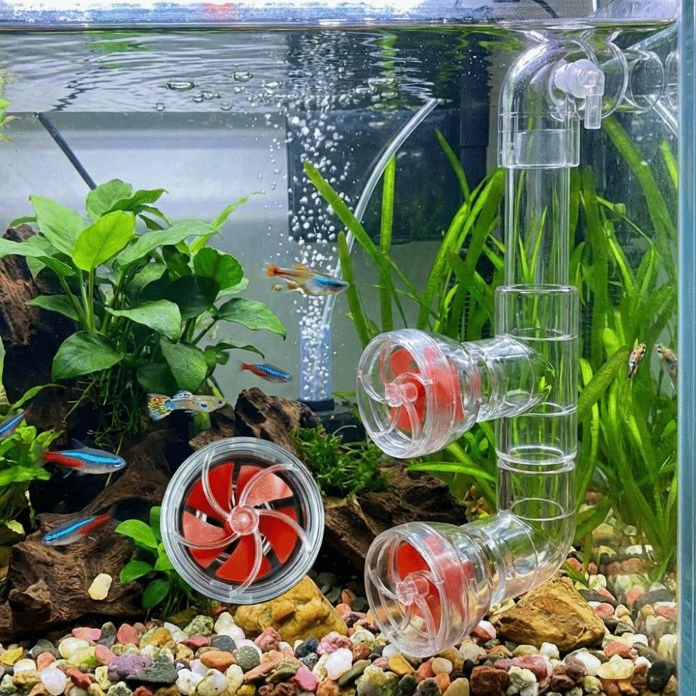 Transparent Auto-Rotating Fan Kit Rotary Type Aquarium Wave Maker Nozzle  Aquarium Application