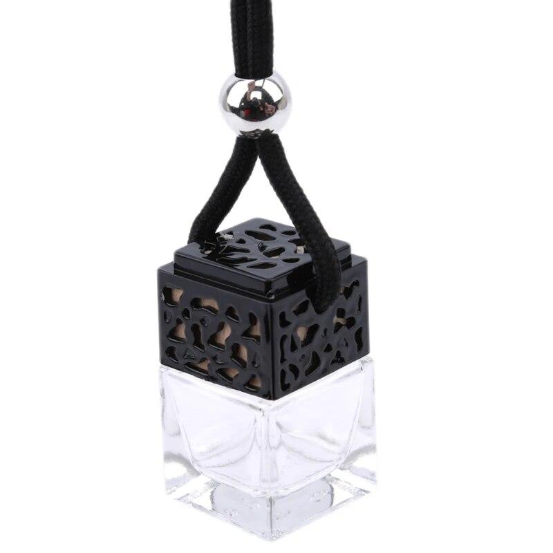 

Автомобильный подвесной парфюм, пустая бутылка, подвеска, аромат для эфирных масел, освежитель воздуха, авто орнамент, автомобильные аксессуары, интерьер чёрный