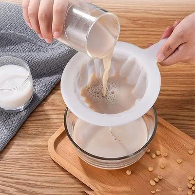 100/200/400 Mesh reutilizabil nailon ultra fin filtru plasă strecurătoare lingură sită lapte de soia suc cafea alimente filtru bucătărie strecurătoare