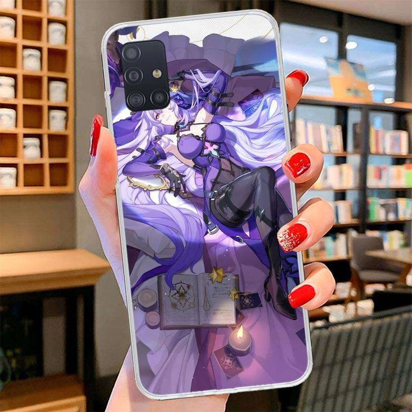 Honkai Star Rail Black Swan Cover Phone Case For Samsung Galaxy A12 A22 A32 A52 A72 A02S Phone Case Note 20 Ultra 10 S10 Plus A5