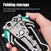 Tuosen Multi-functional 1 Foldable Wire Strippe, Upgraded Multifunctional Foldable Wire Stripper, Multi-function Wire Stripping Pliers