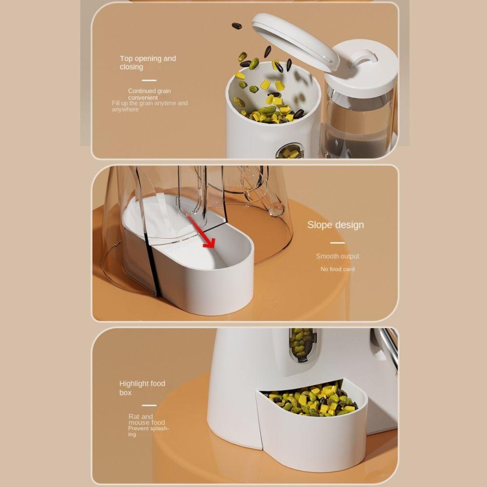 No Drip Hamster Waterer with Stand Holder Pet Feeding Bowl New Water Bottle for Guinea Pig Rabbit