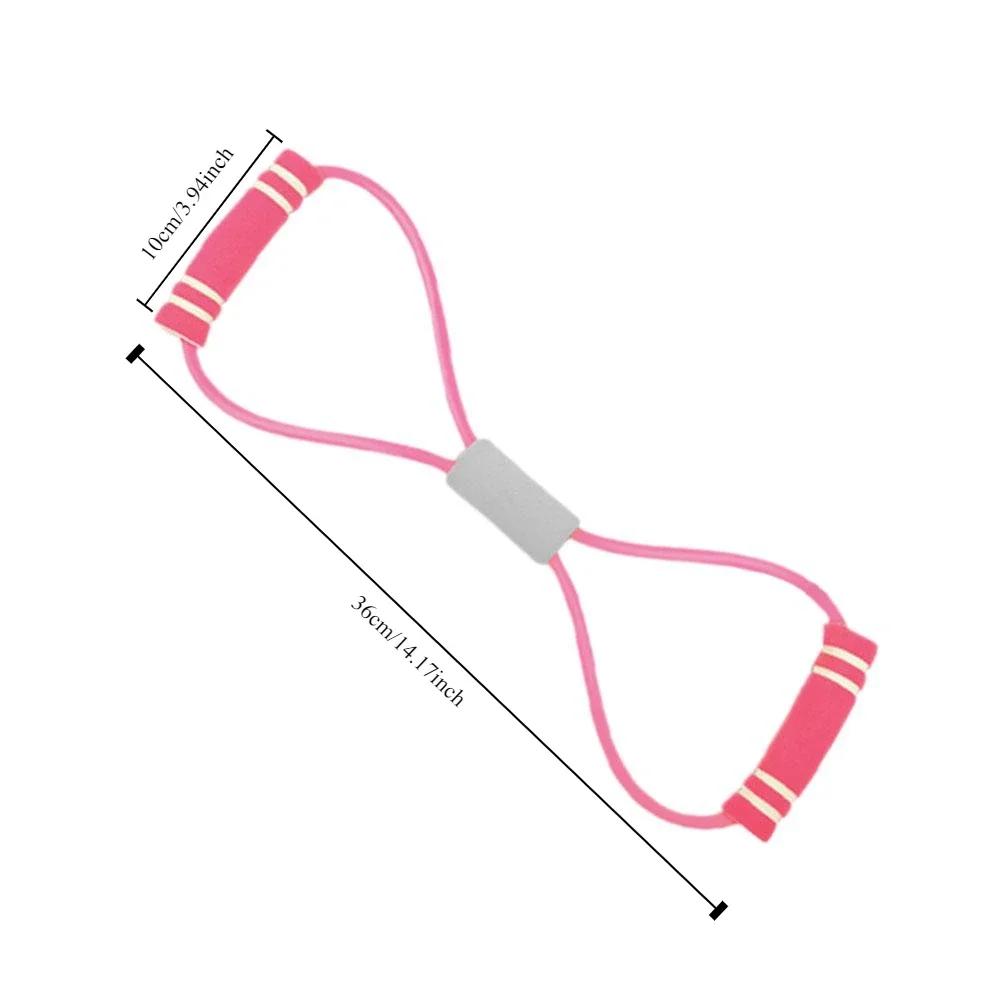 1PC 8-shaped Yoga Resistance Bands Sports Exercise Puller  Chest Expander for Body Building Resistance Bands Exercise Equipment
