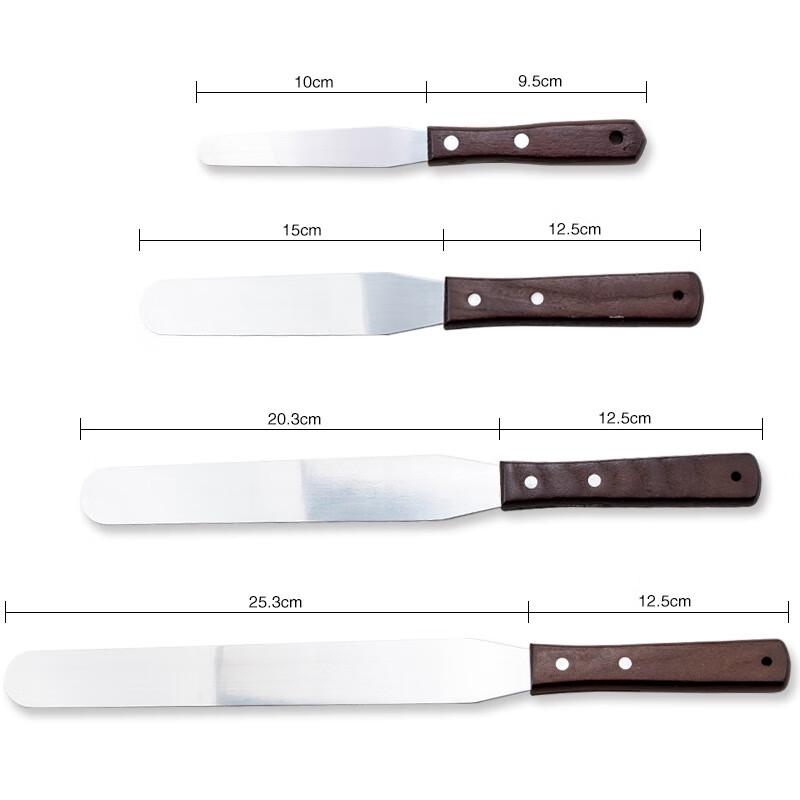 Stainless Steel Cream Spatula with Wooden Handle