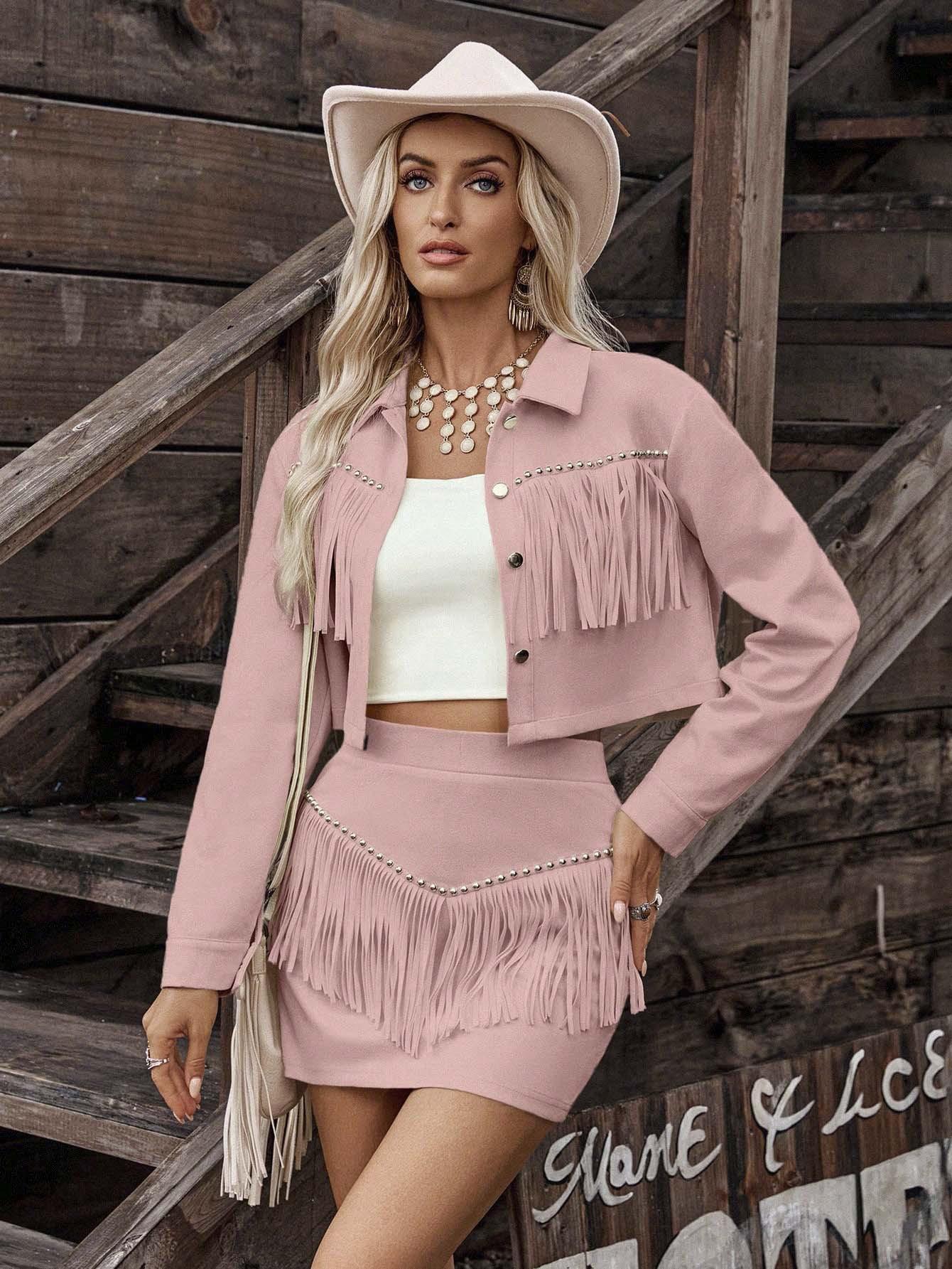 Europe and the United States cross-border women s clothing 2026 spring Europe and the United States fringed autumn and winter fashion new imitation S