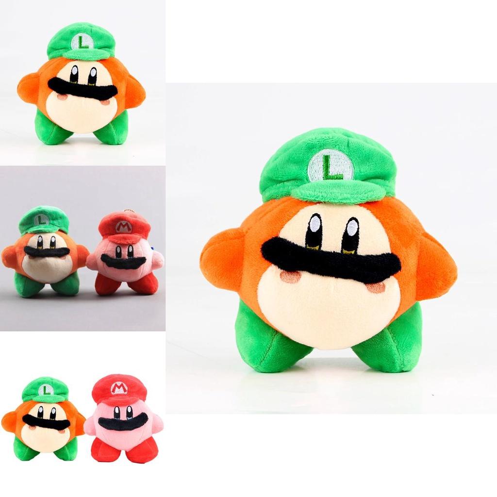 Soft And Cuddly Kirby Waddle Dee Plush Toy Featuring Mario Luigi Hat For Children