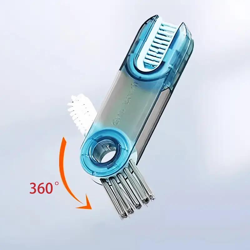 3 In 1 Bottle Gap Cleaner Brush Multifunctional Brush Cup Crevice Cleaning Tools Kitchen Mini Silicone Cup-Holder Cleaning Brush