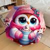 1PC Winter, Owl Automatic Open/Close Umbrella Compact Folding Umbrella with 8-Rib Shaft Lightweight Esign, Highquality Fabric1217A