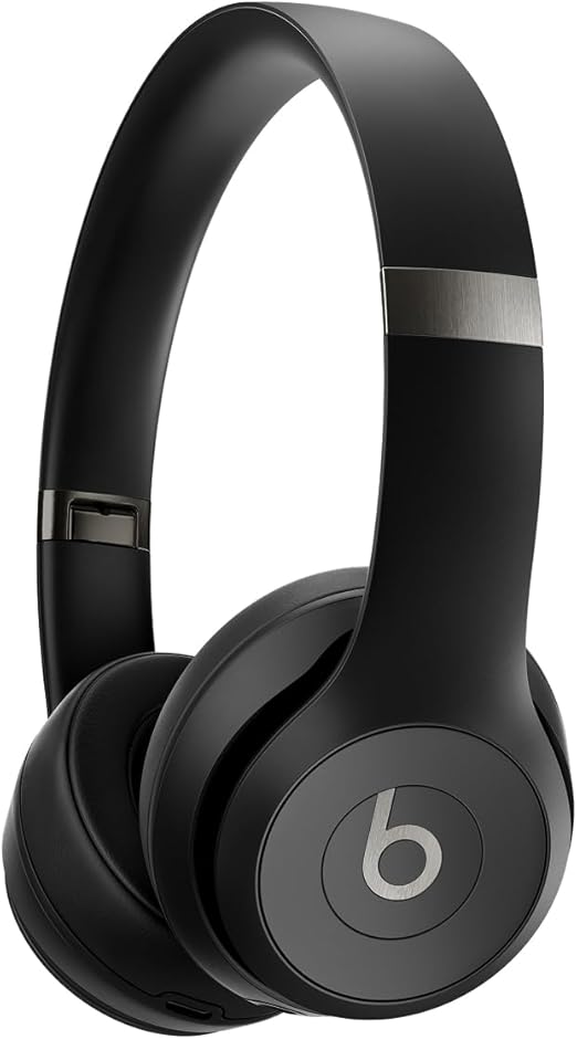 

Beats Solo 4 - Wireless Bluetooth On-Ear Headphones, Apple & Android Compatible, Up to 50 Hours of Battery Life - Matte Black матовий чорний колір