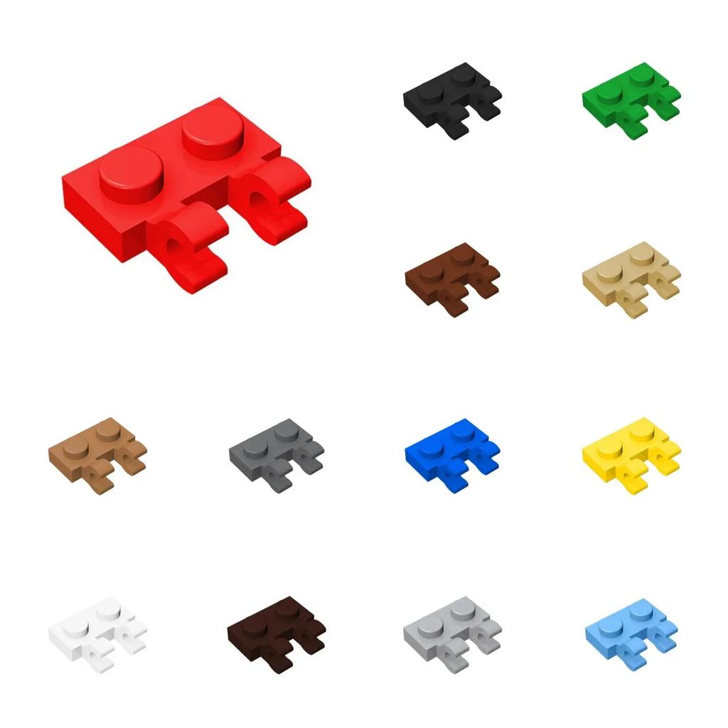 100 Stück 60470 1 x 1 Umgekehrt Kompatibles Modifiziertes Baustein-Set Mit 2U-Clips Steinpartikel DIY Puzzle Spielzeug Kindergeschenk