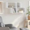 VidaXL Wall Shelf White 100x20x53 Cm Engineered Wood, Floating Shelf, Wall Display Shelf, Panel 848017