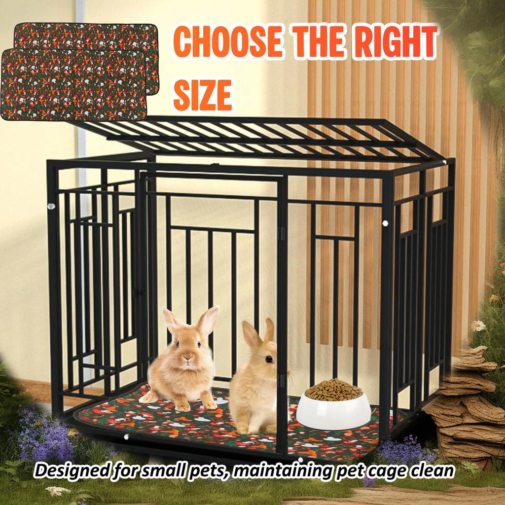 2Pcs Guinea Pig hamster Cage Liner Pee Pad Washable Waterproof Chastity Cage Urinary Pad Pets Small Animals bed cover Diaper Pad