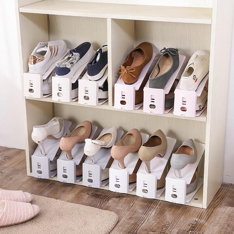 Wei Mu Ke Double-Layer Adjustable Shoe Rack
