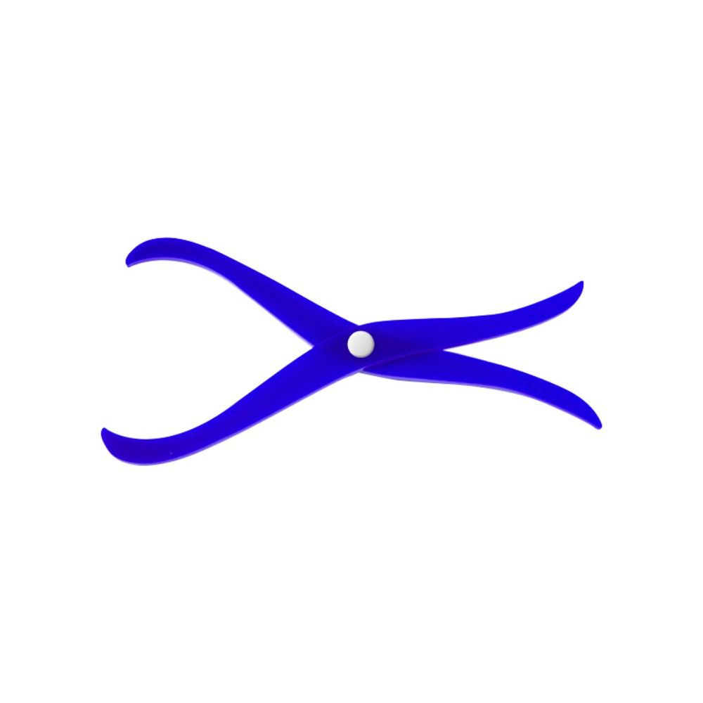 

Скульптура Штангенциркуль для вимірювання діаметра Скульптура з глини Керамічний вимірювальний інструмент синій