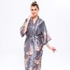 Pajamas Women's Summer Sexy Ladies Ice Silk Nightgown Medium Sleeve Large Size Bathrobe Silk Bridal Morning Gown