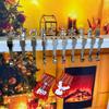 1pcs Christmas Pendant Snowflake Elk Snowman Tree Shaped Metal Hook For Fireplace Door Cabinet Xmas Party Navidad New Year Decor
