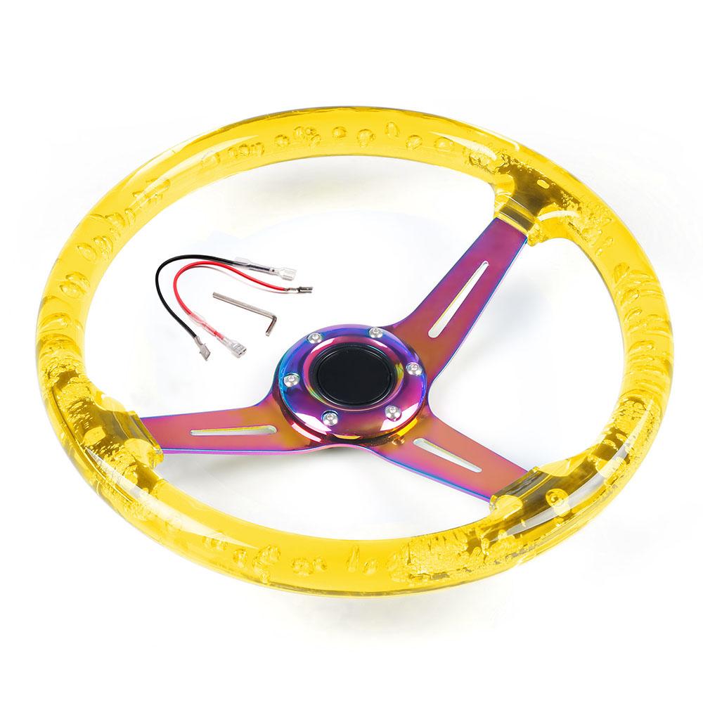 14inch 350MM Acrylic Steering Wheel &