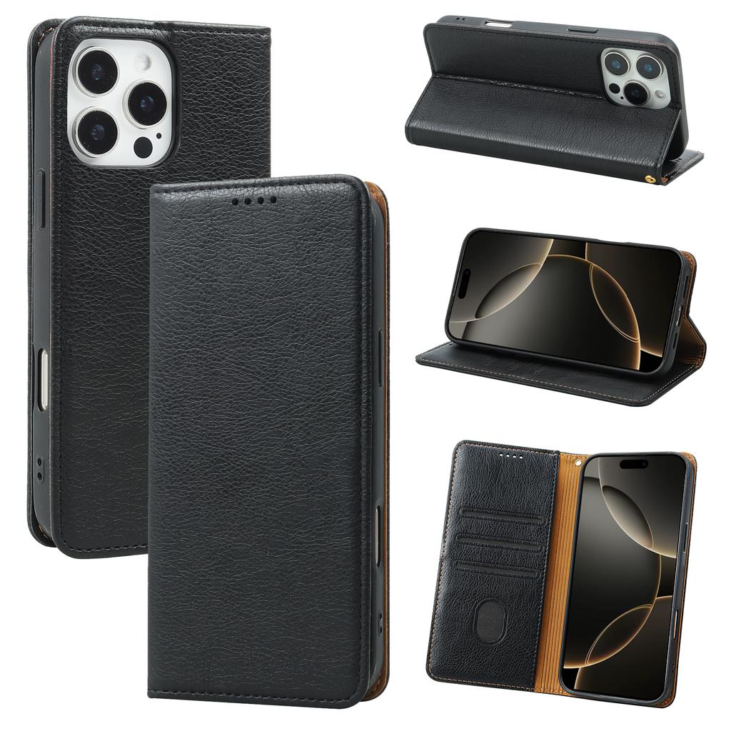 RFID Wallet Mobile Phone Case for iPhone 17 Air 16 Plus 15 Pro Max 11 12 13 Mini S24 Flip Folio Cover Magnetic Leather Purse Bag