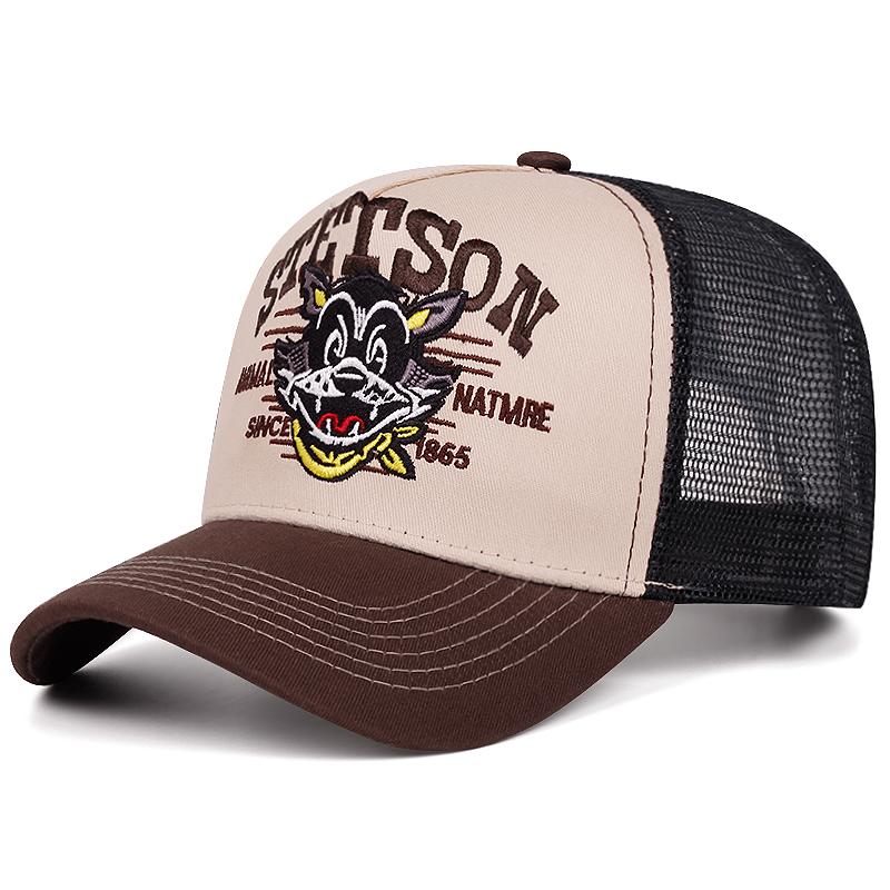 Cartoon New Baseball Hat Stetson Cartoon Cat Truck Hat Street Hip Hop Hat Daily Leisure Sports Sunshade Breathable Mesh Hat