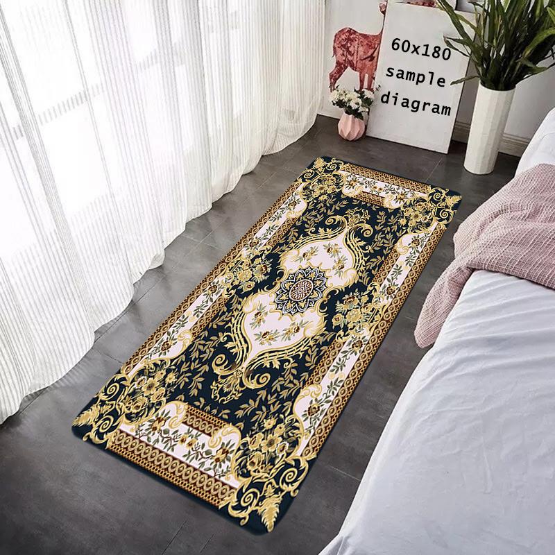 Hallway Door Mats Interior Foot Rug Persian Style Welcome Floor Mat for Entryway Rectangle Carpet Kitchen Rugs Fluffy Home Decor