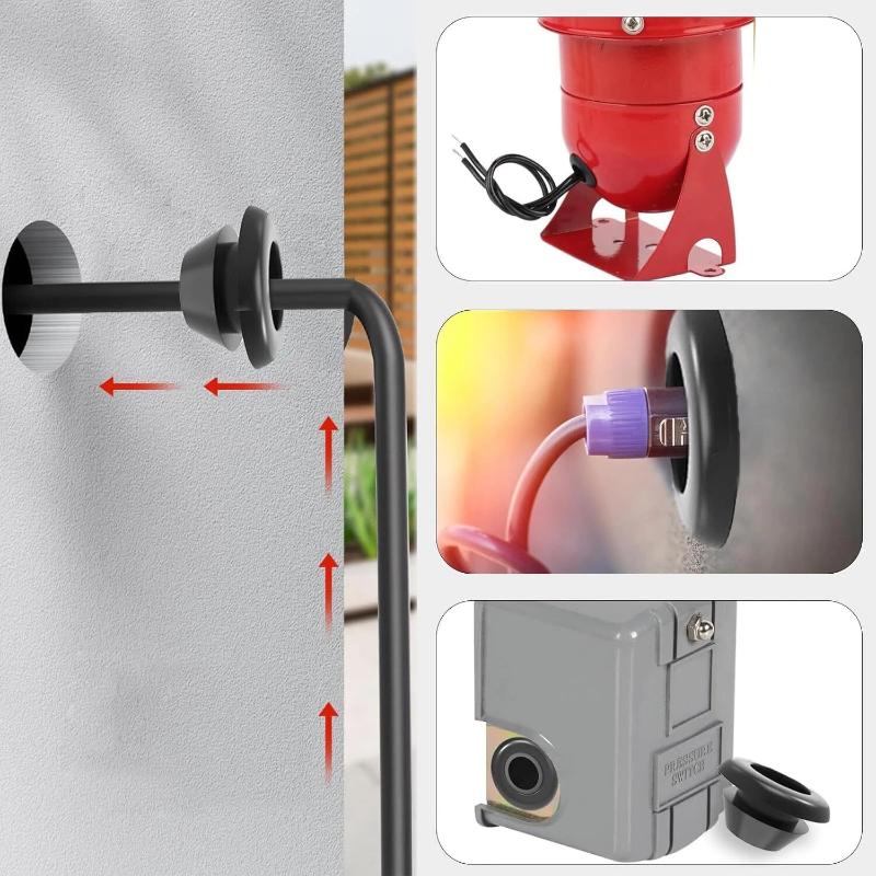 70Pcs Rubber Grommet Kit Cable Wire Hole Grommets For Automotive Wiring Electrical Panels Dust Proof Moisture Resistant Parts