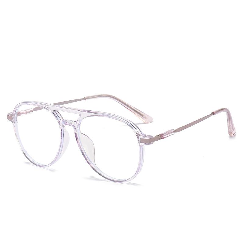 Women Retro Anti Blue Light Computer Glasses Designer Vintage Men Half Frames Eyeglasses Trendy Office Accessory