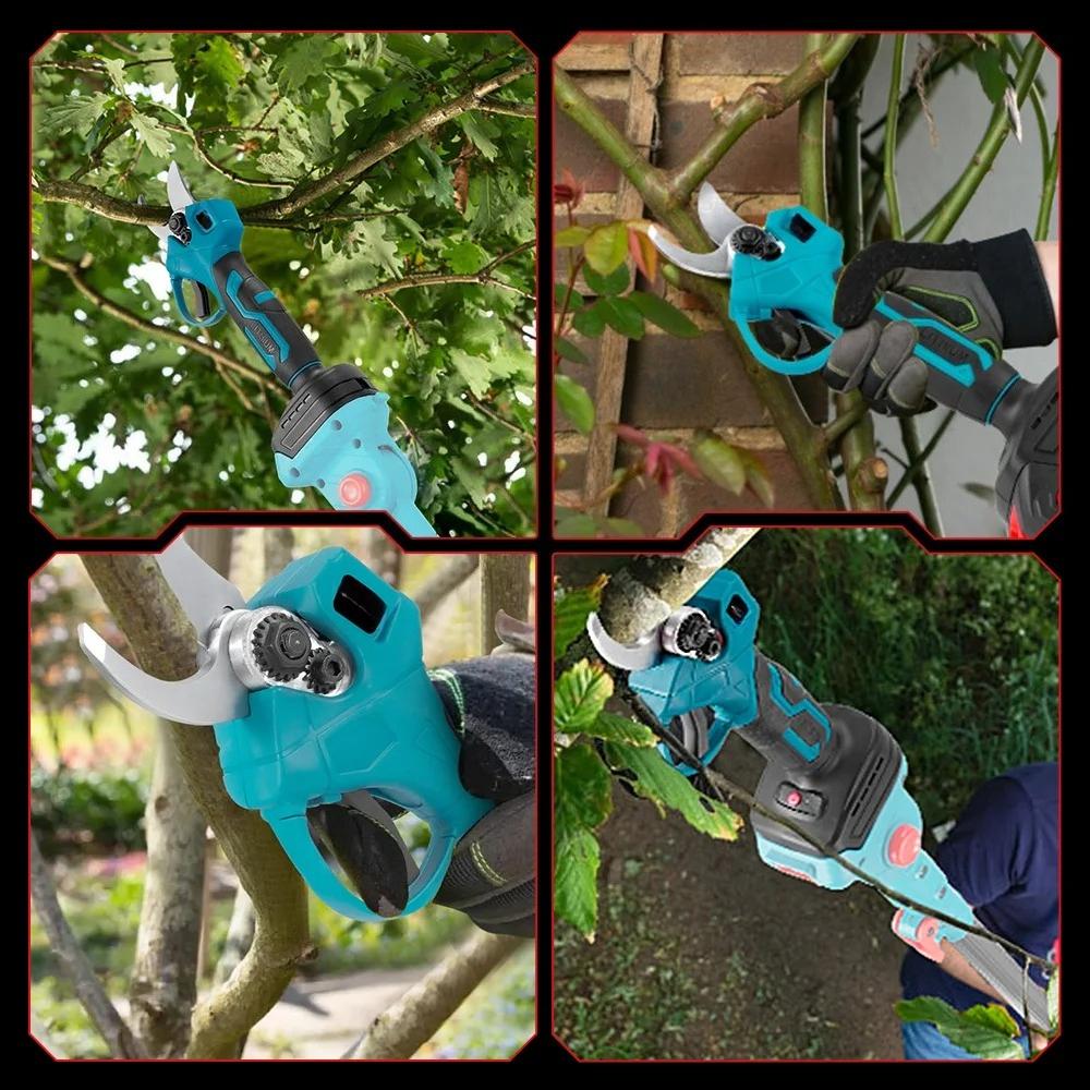 1000W 30MM Brushless Electric Scissors Cordless Electric Pruning Shear Garden Cutting Power Tools For  Battery Pin