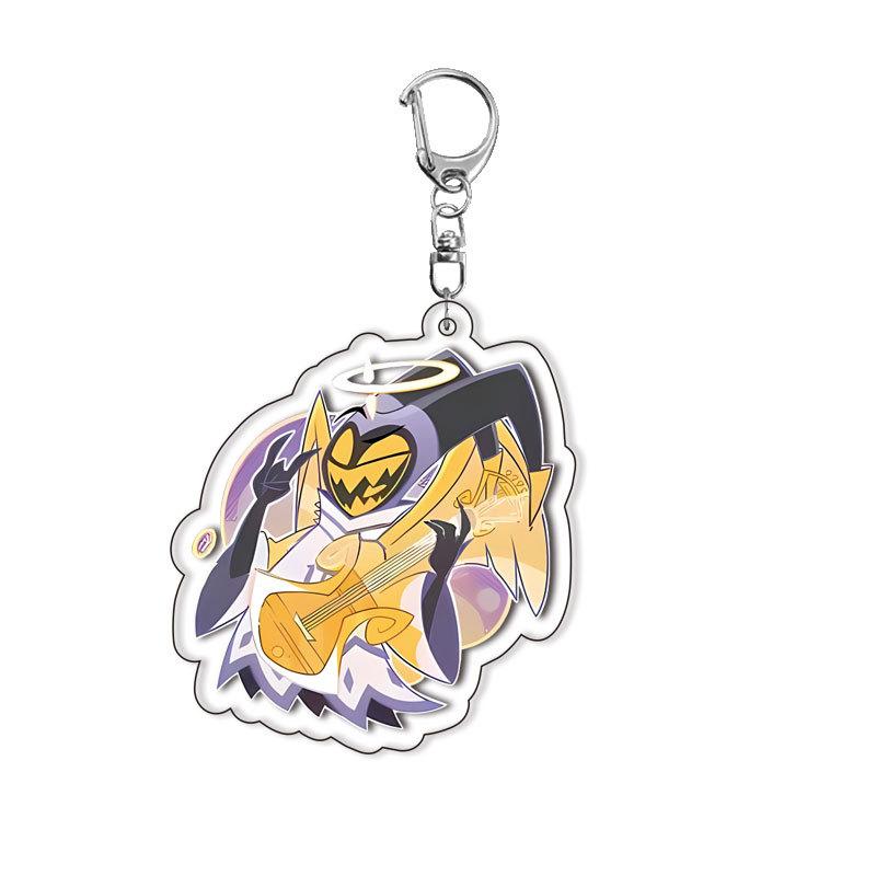 New Anime Figure Acrylic Keychain Model Plate 1pc Alastor Sign Backpack Pendant Key Chain Game Fans Gift Ornaments