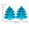 Eardrops Ear Stud Dangles Casting Mold UV Crystal Resin Epoxy Mold DIY Cute Christmas Pine Tree Earrings Silicone Mold