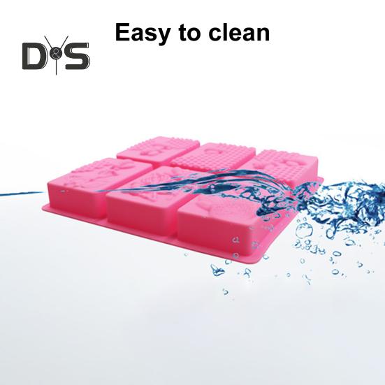 Non Stick Soap Mold Y Reusable Handiwork 3D Rectangle Bee Silicone Pastry Mold