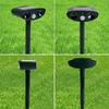 Outdoor Weatherproof Solar Powered Ultrasonic Animal Repeller with Flashing LED Light