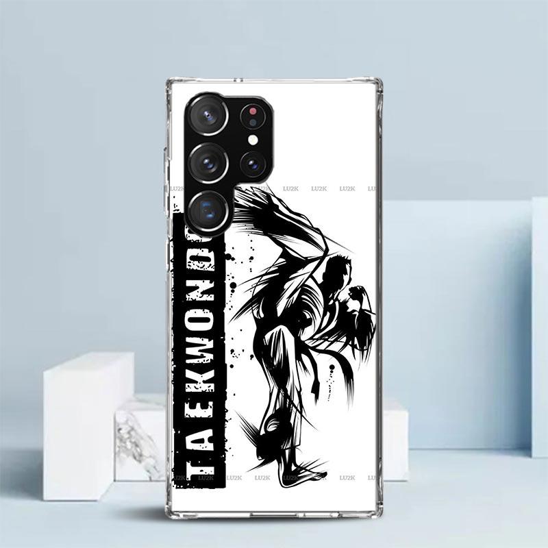Kungfu Taekwondo Phone Case For Samsung Galaxy S24 S25 Edge S26 Ultra S22 S23 Plus S21 + S20 FE Soft TPU Back Cover Galaxy S22 S