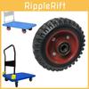 Flat Rubber Cart Universal Wheel Silent Swivel Casters Tools Durable Equipment