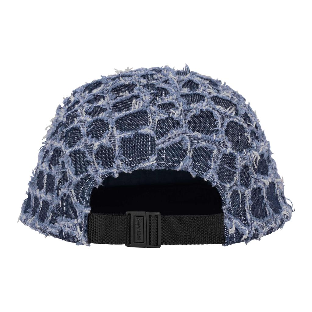 Supreme Frayed Croc Denim Camp Cap Unisex SS25H5